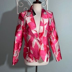 Vintage Nwt Berek pink burnout blazer jacket